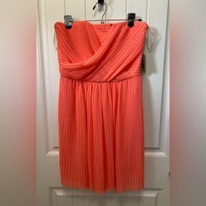 RACHEL Rachel Roy Party strapless pleated dress. Size 10. NWT. Light coral color
